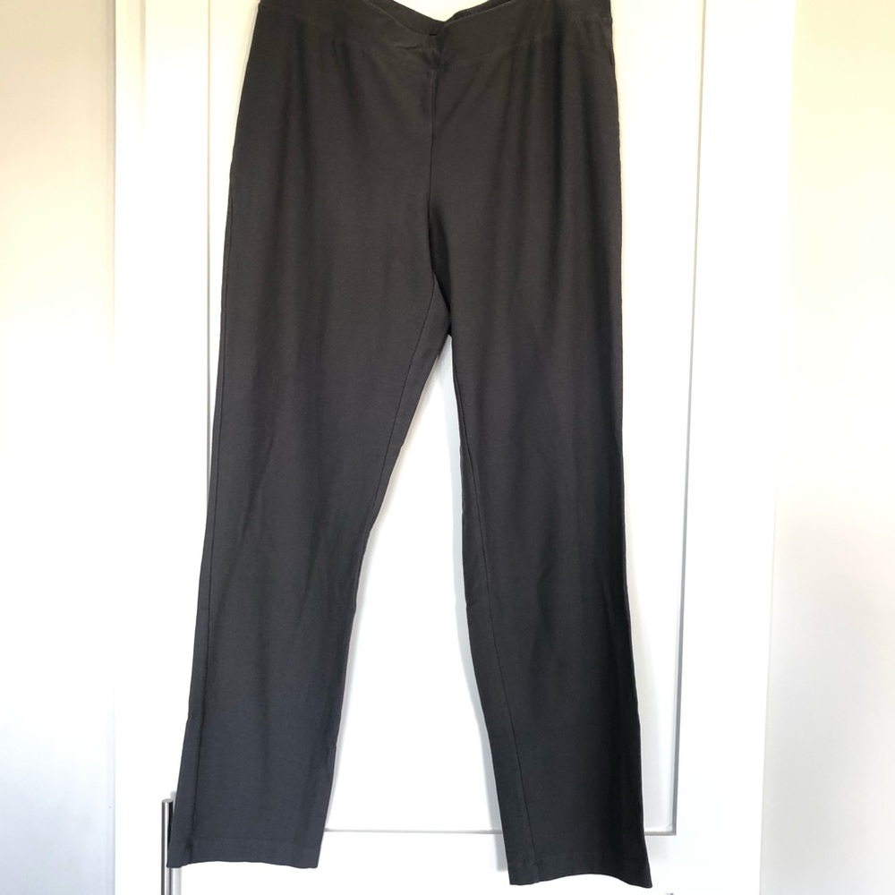 Eileen Fisher Gray Knit Elastic Waist Pants | S